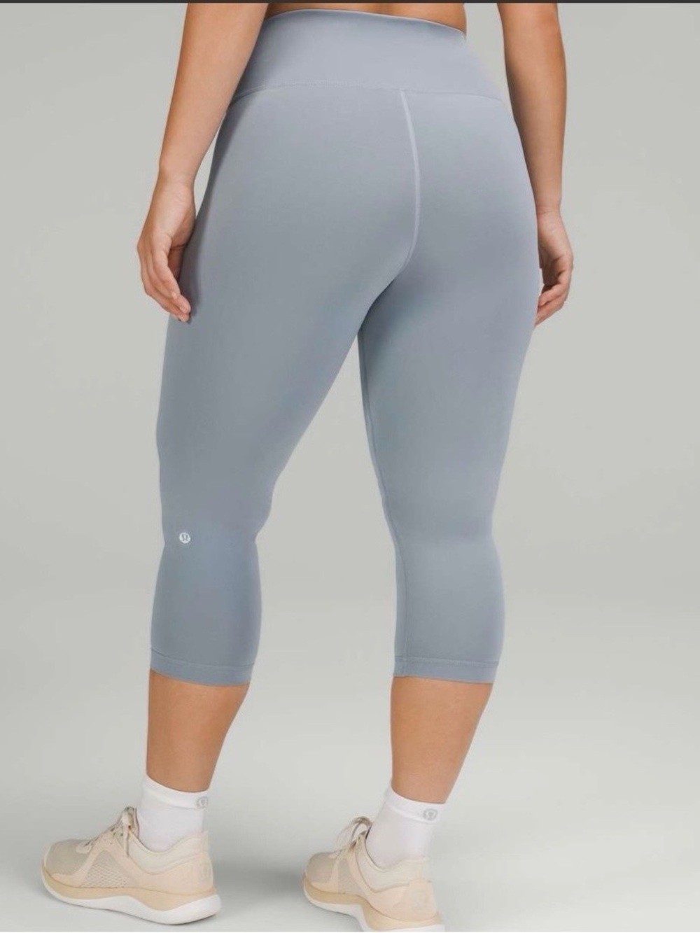 lululemon Wunder Train Contour Fit High-Rise Crop 23” Chambray Size 6